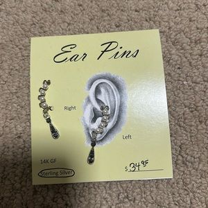 Sterling Silver ear pins